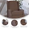 Flash Furniture Prescott Traditional Style Slim Push Back Recliner Chair-Wingback, Brown Polyester, Accent Nail Trim BO-BS7002-1-BR-GG - alternate 9
